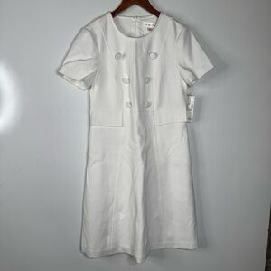Harper Rose NWT Classic‎ White Knee Length Dress Size 6